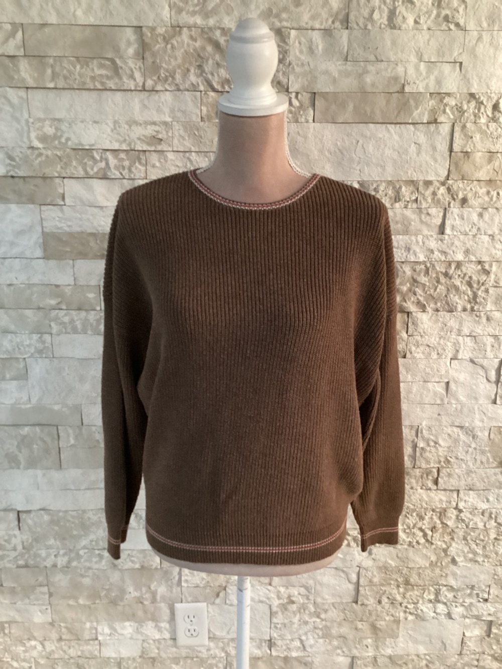 Still Here New York Knit Crew Sweater in the colorway "Sockmonkey"